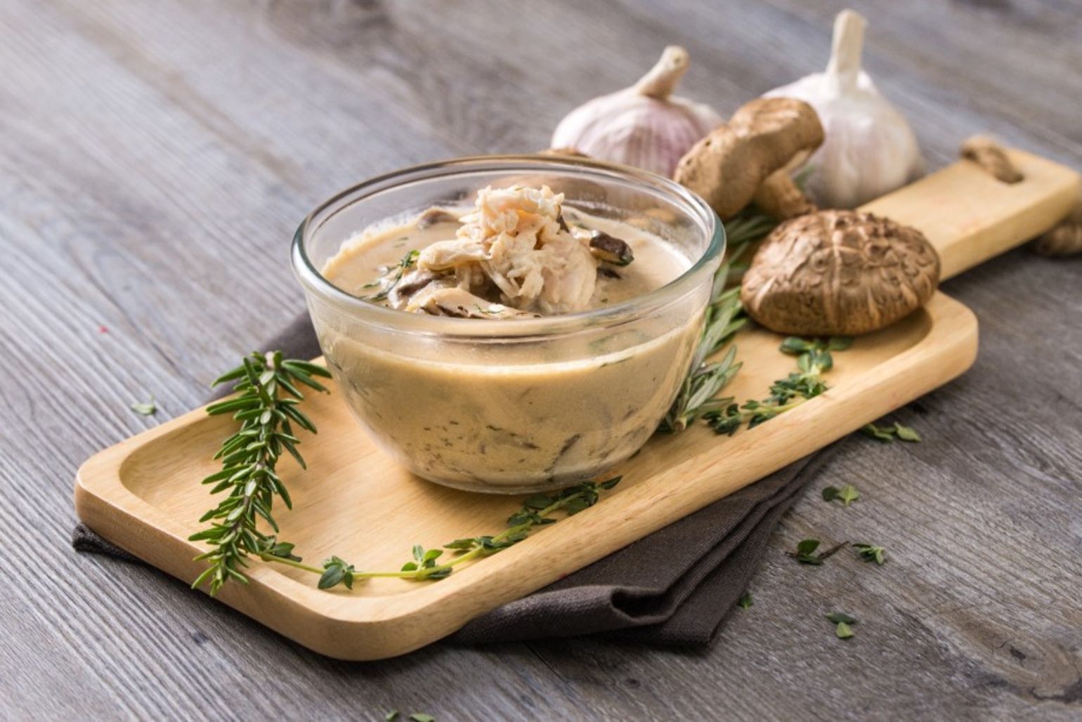 Creamy Chicken Mushroom Soup