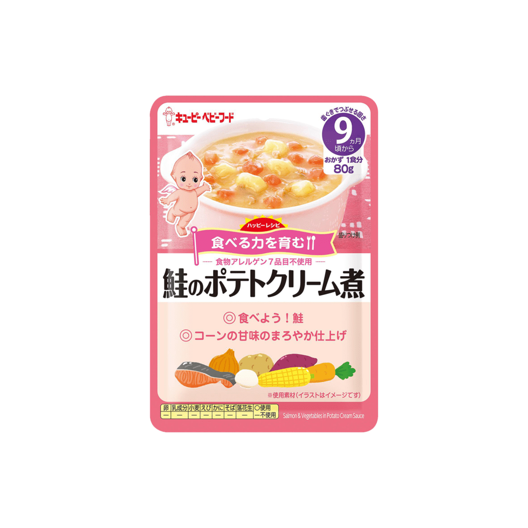 Kewpie HA-6 Salmon & Vegetables in Potato Cream 80g