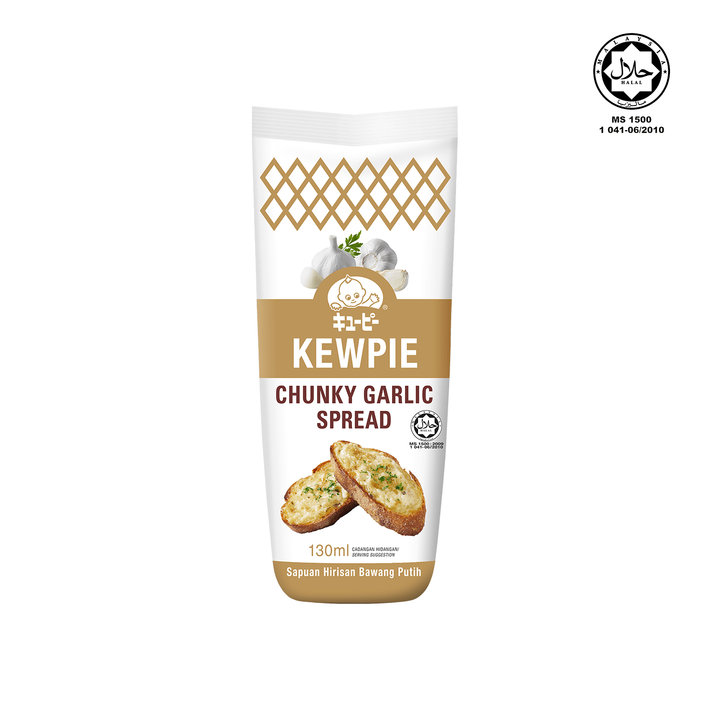 Kewpie Chunky Garlic Spread 130ml